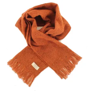 County Kerry Alpaca Blend Scarf: Orange