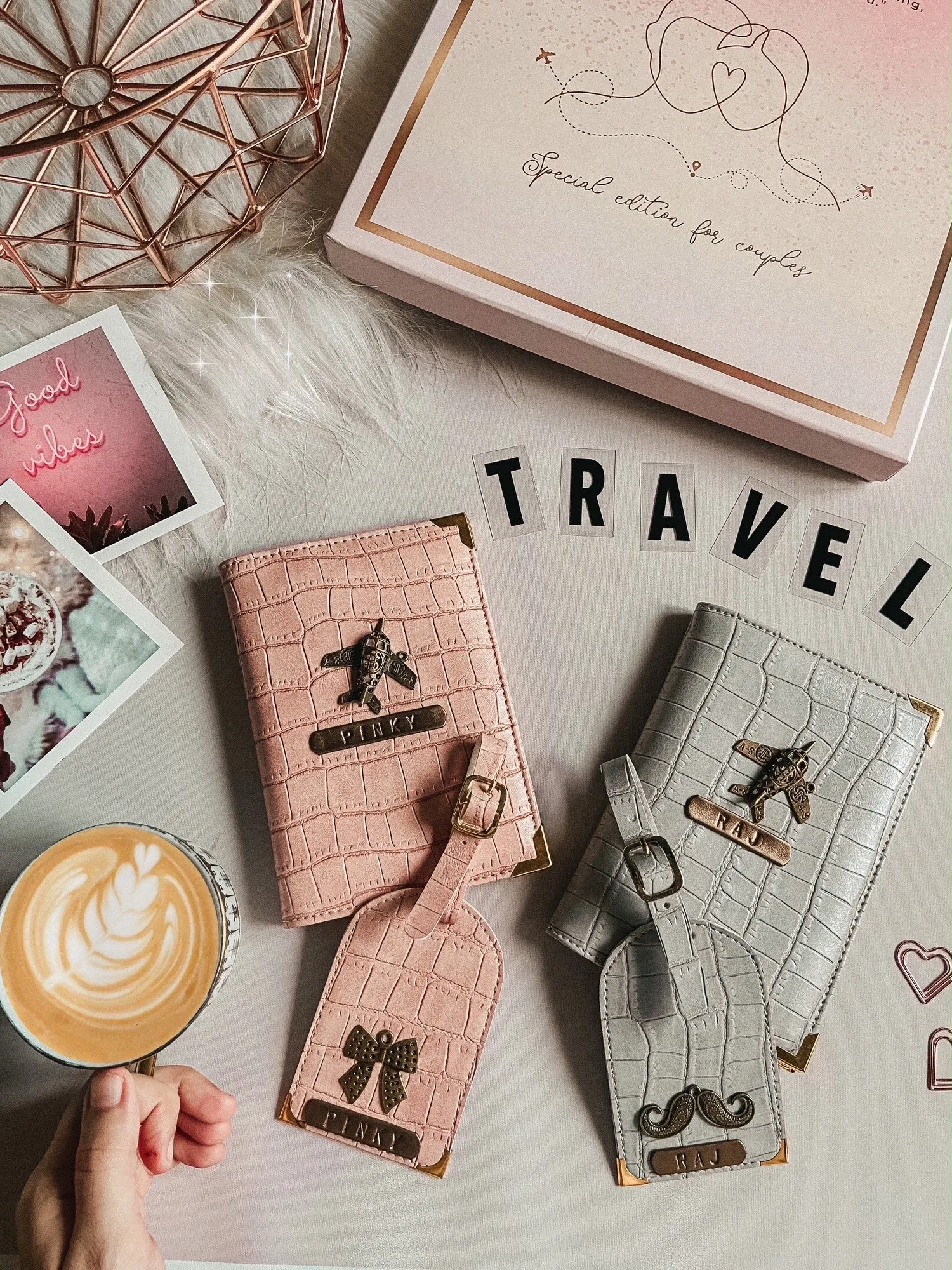 Couple Passport Cover & Luggage Tag