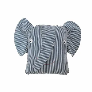 Coussin Erik Éléphant Denim