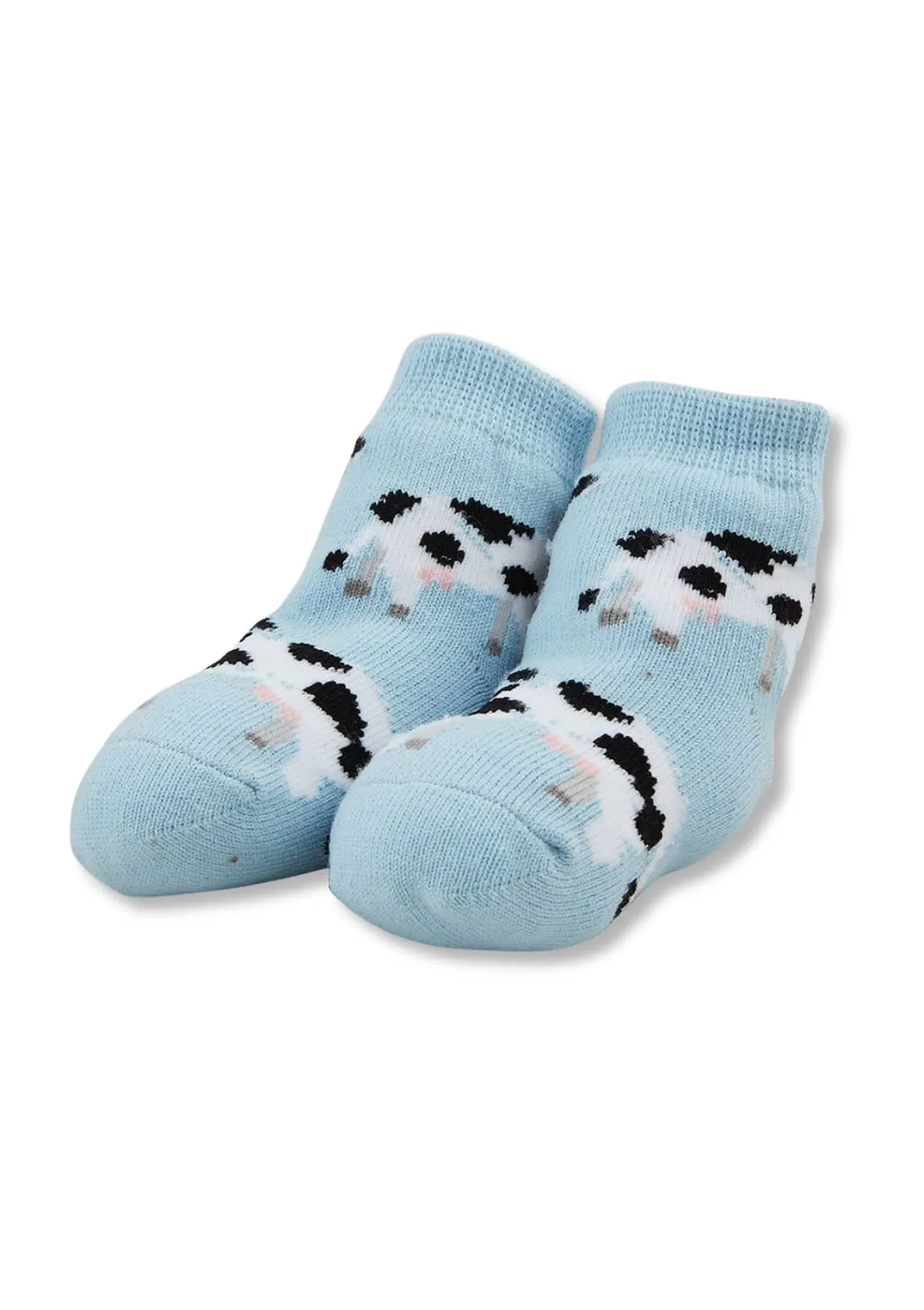 Cow Farm Rattle Toe Baby Socks