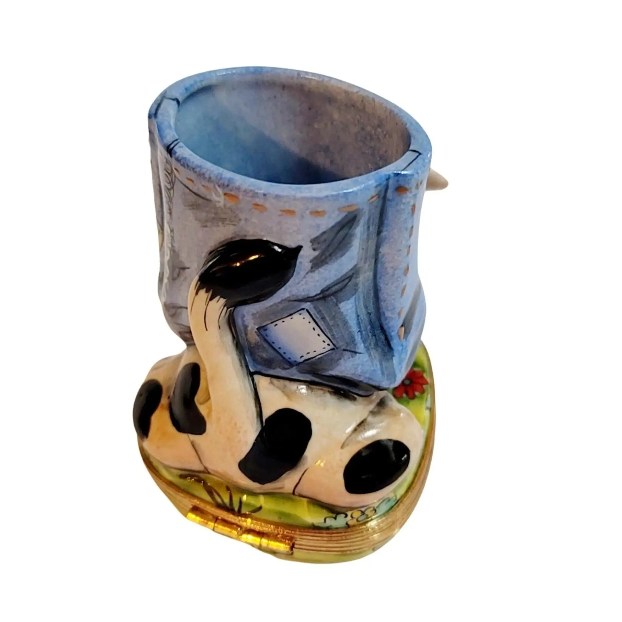 Cow Vase Pencil Holder Well Detailed