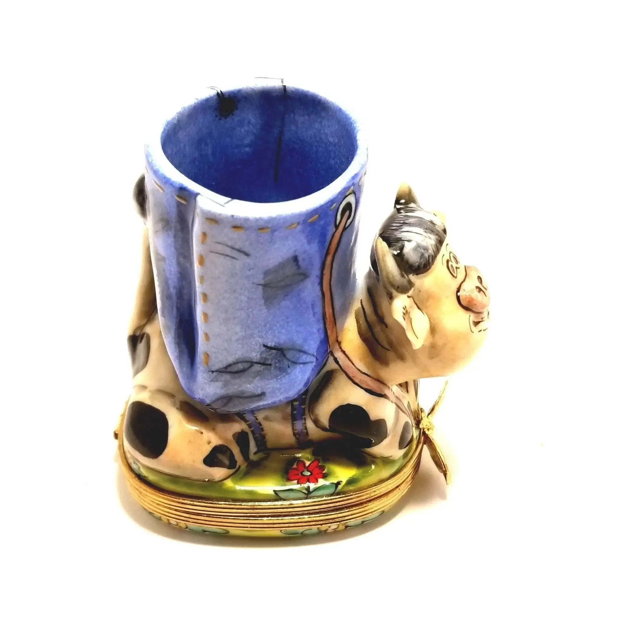 Cow Vase Pencil Holder Well Detailed