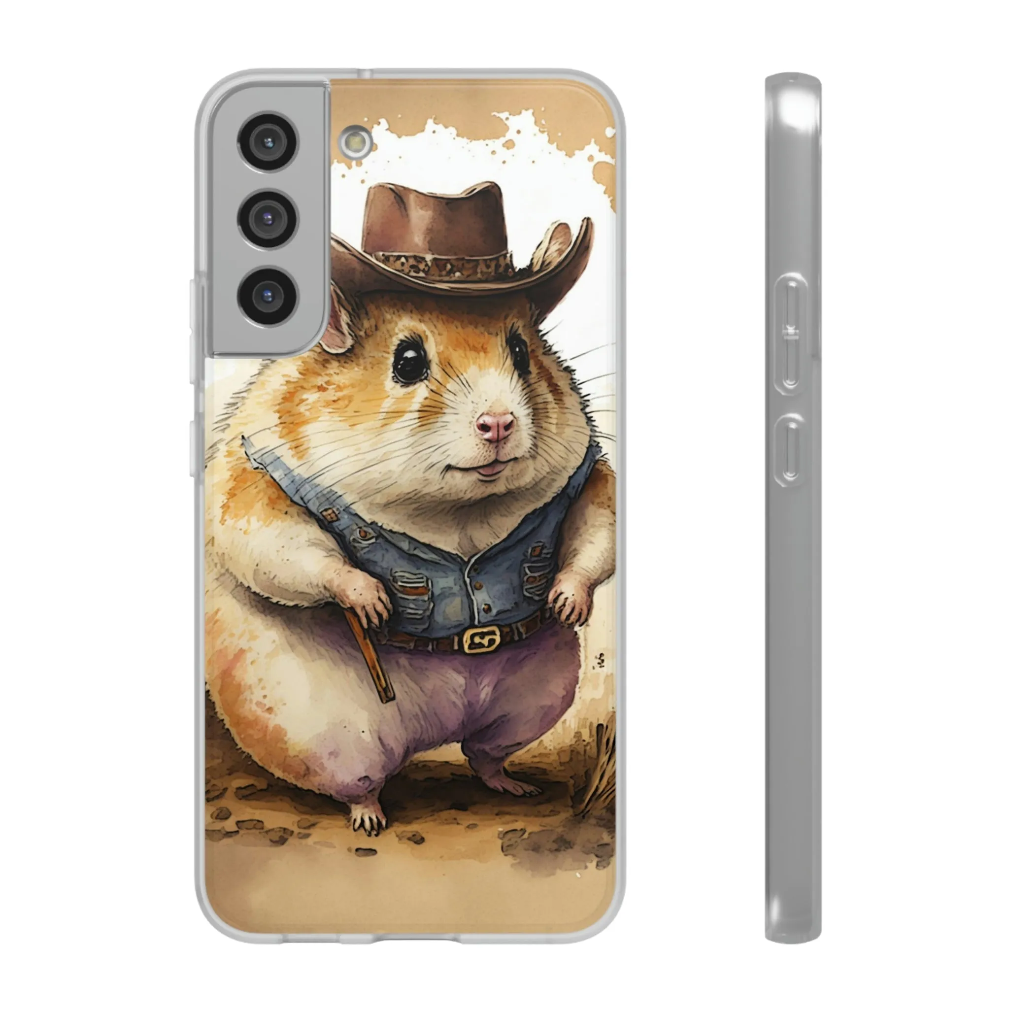 Cowboy Hamster Flexi Phone Cases