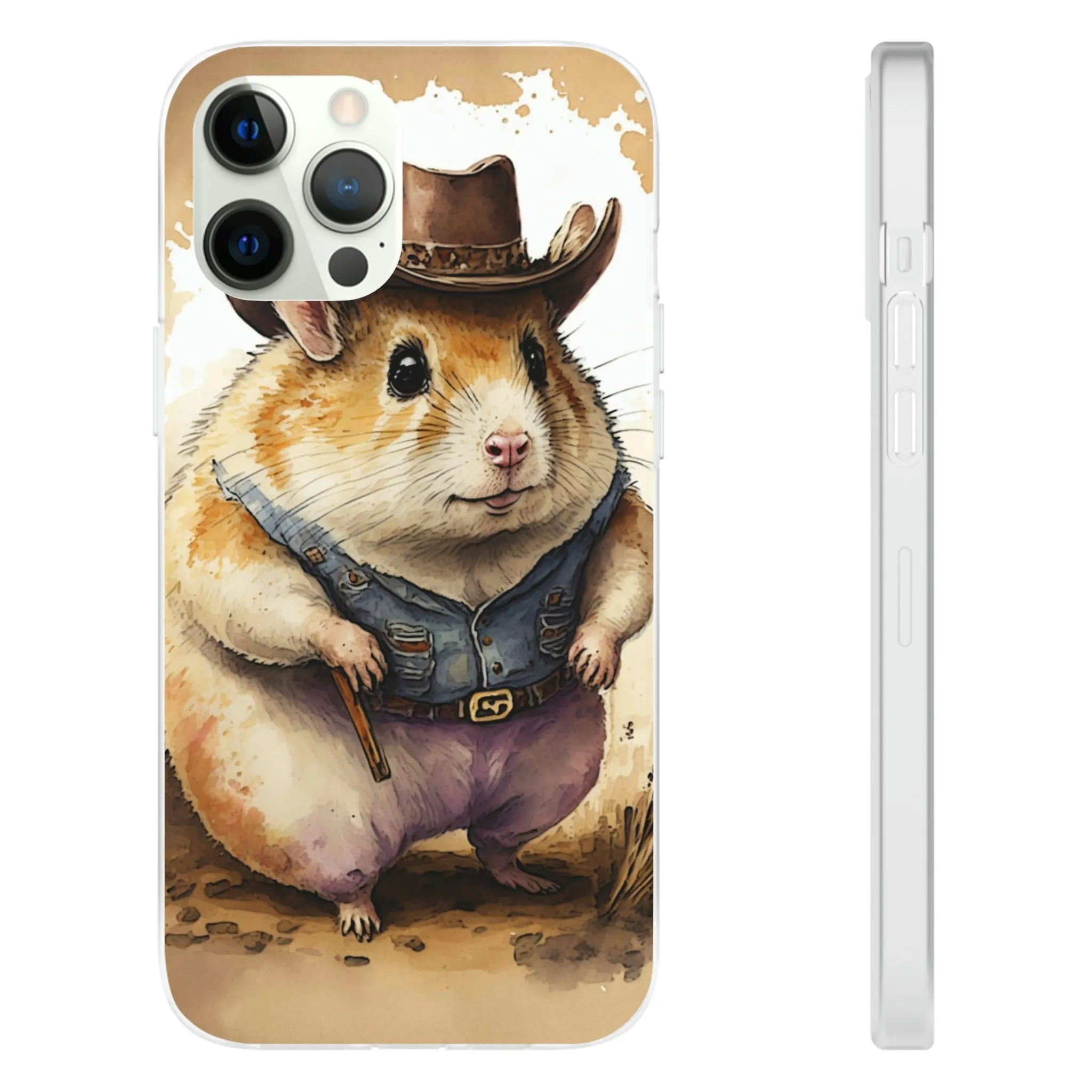 Cowboy Hamster Flexi Phone Cases