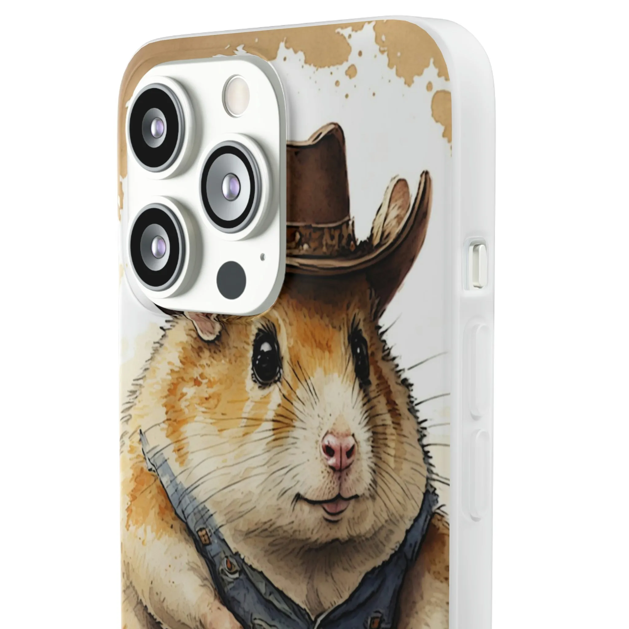 Cowboy Hamster Flexi Phone Cases