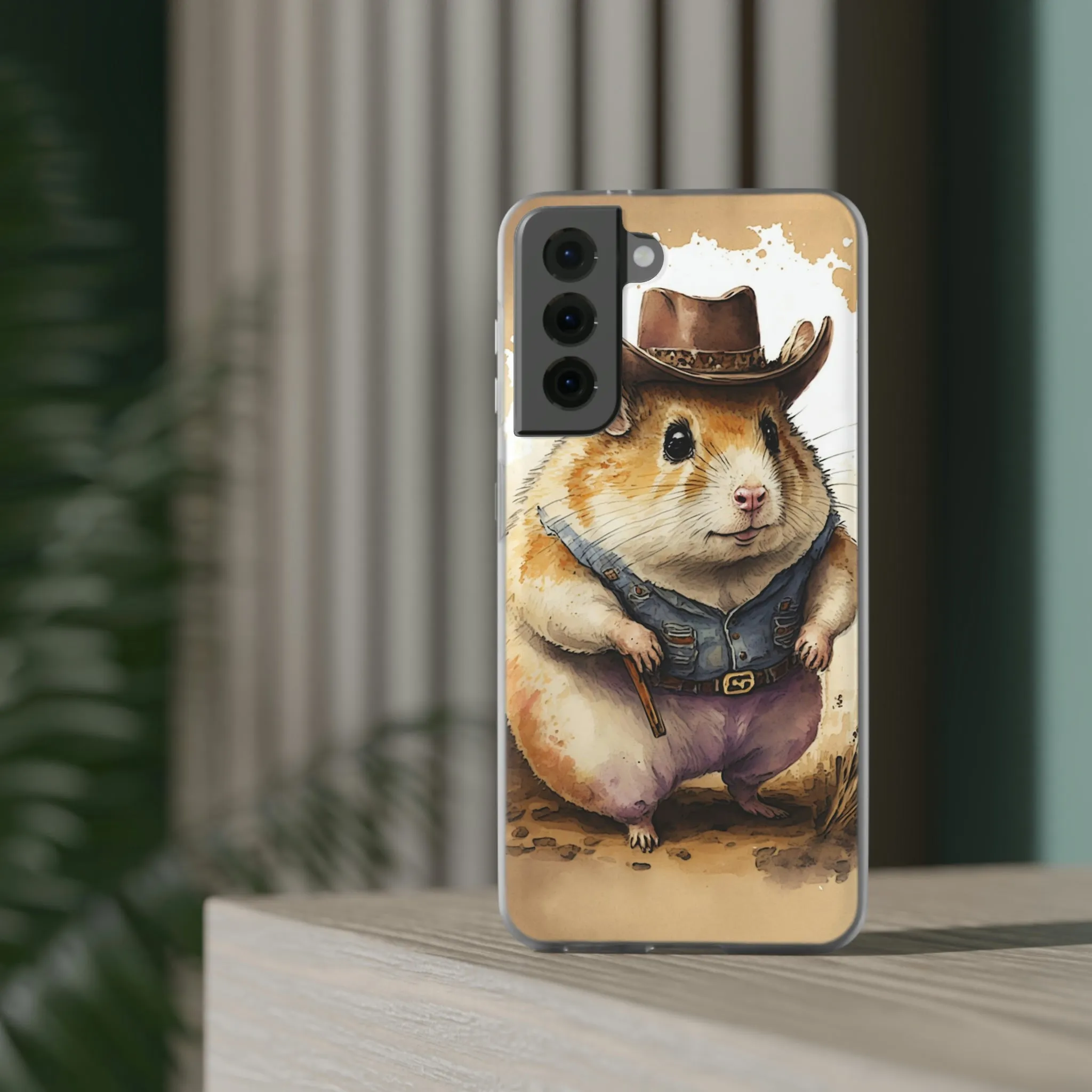 Cowboy Hamster Flexi Phone Cases