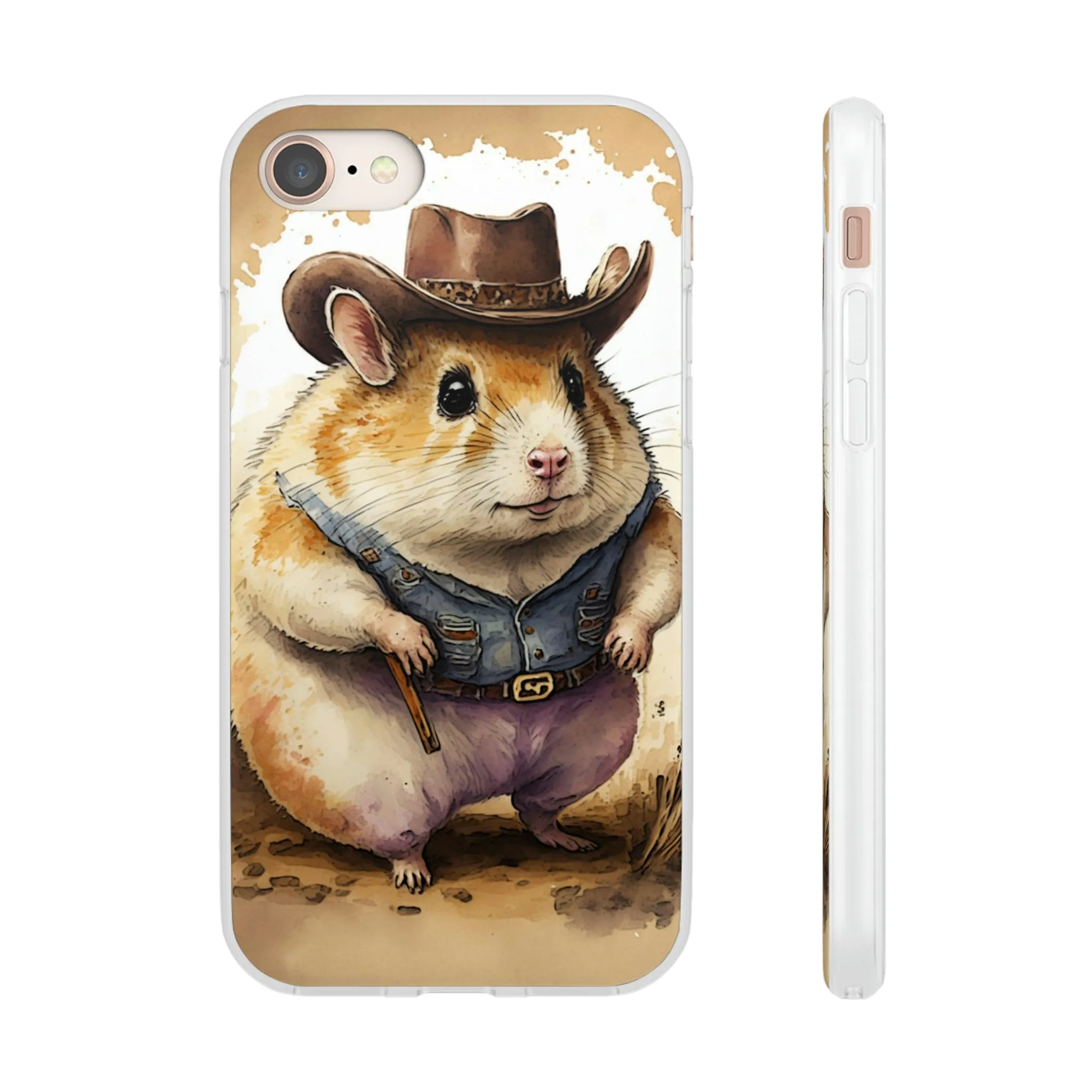 Cowboy Hamster Flexi Phone Cases