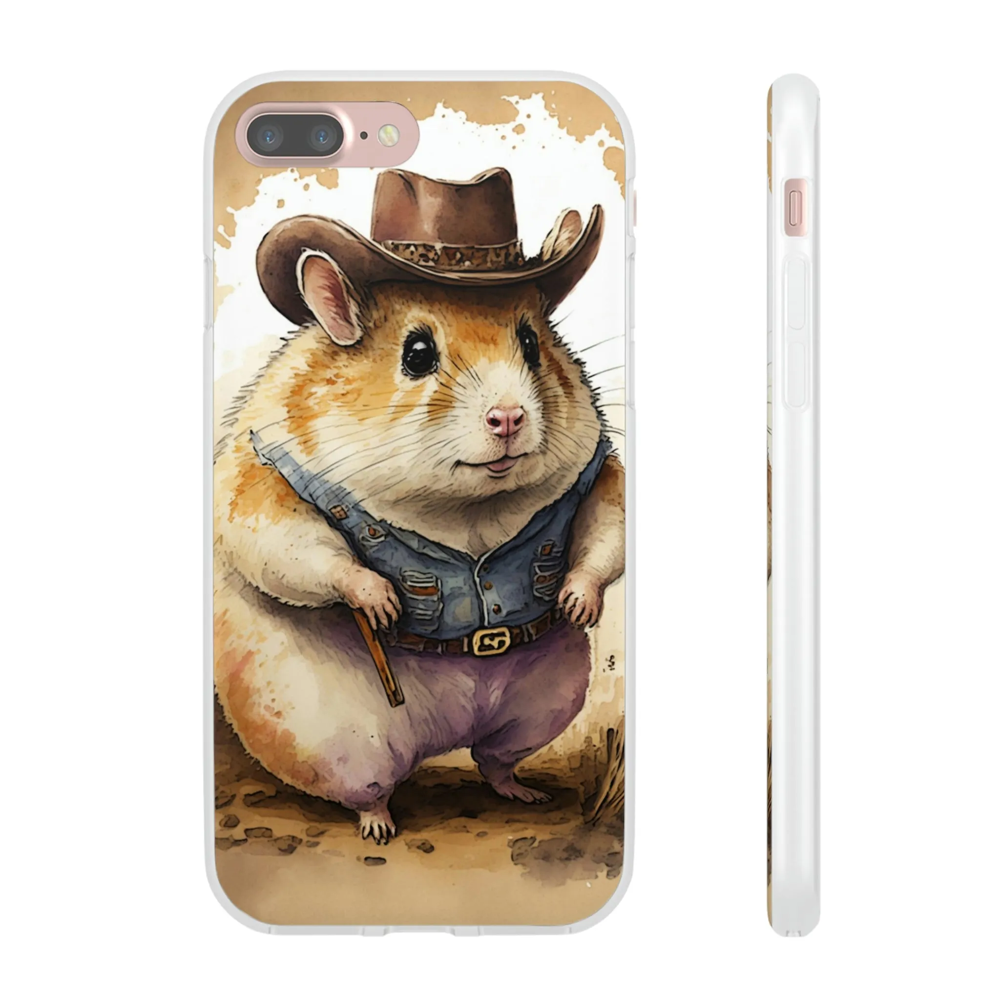 Cowboy Hamster Flexi Phone Cases