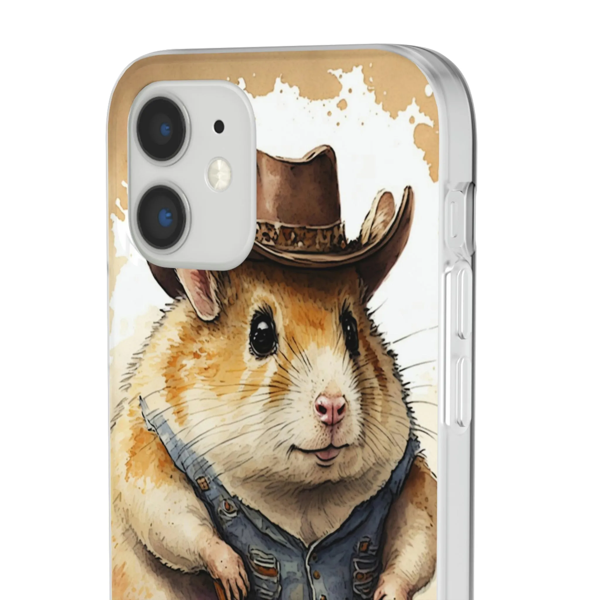 Cowboy Hamster Flexi Phone Cases