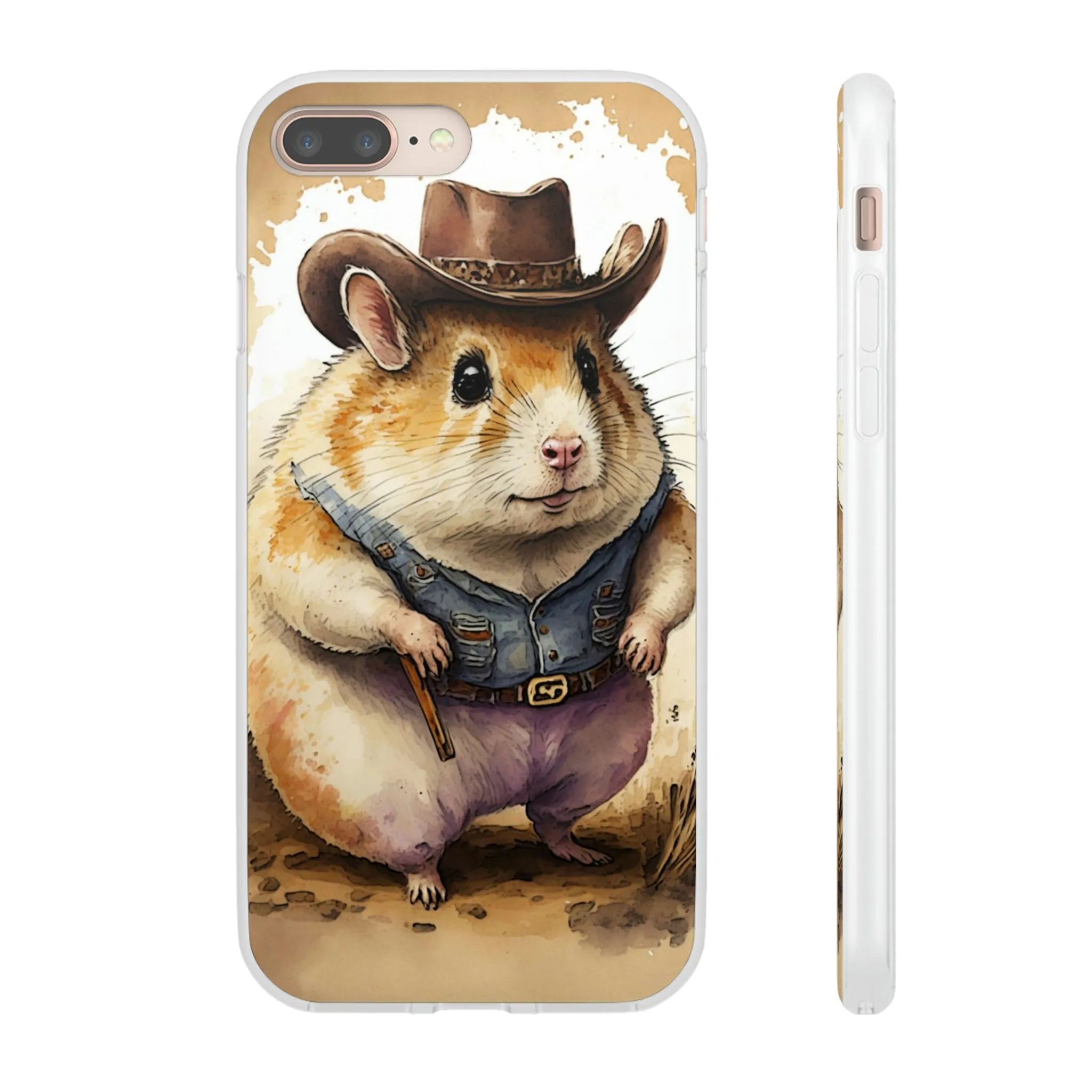 Cowboy Hamster Flexi Phone Cases