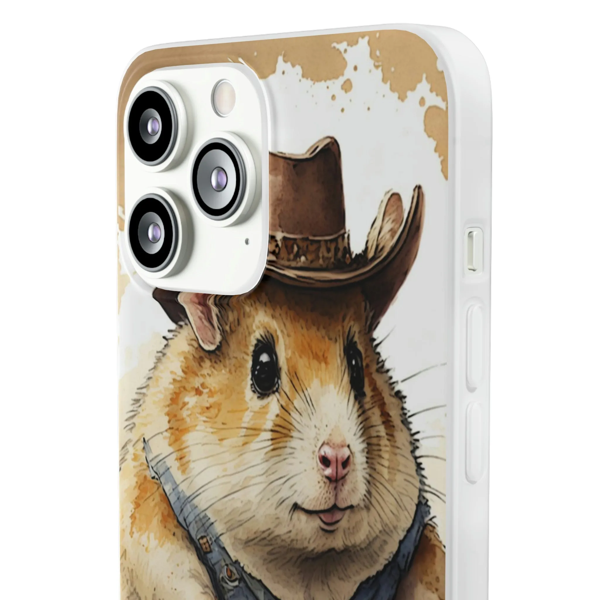 Cowboy Hamster Flexi Phone Cases