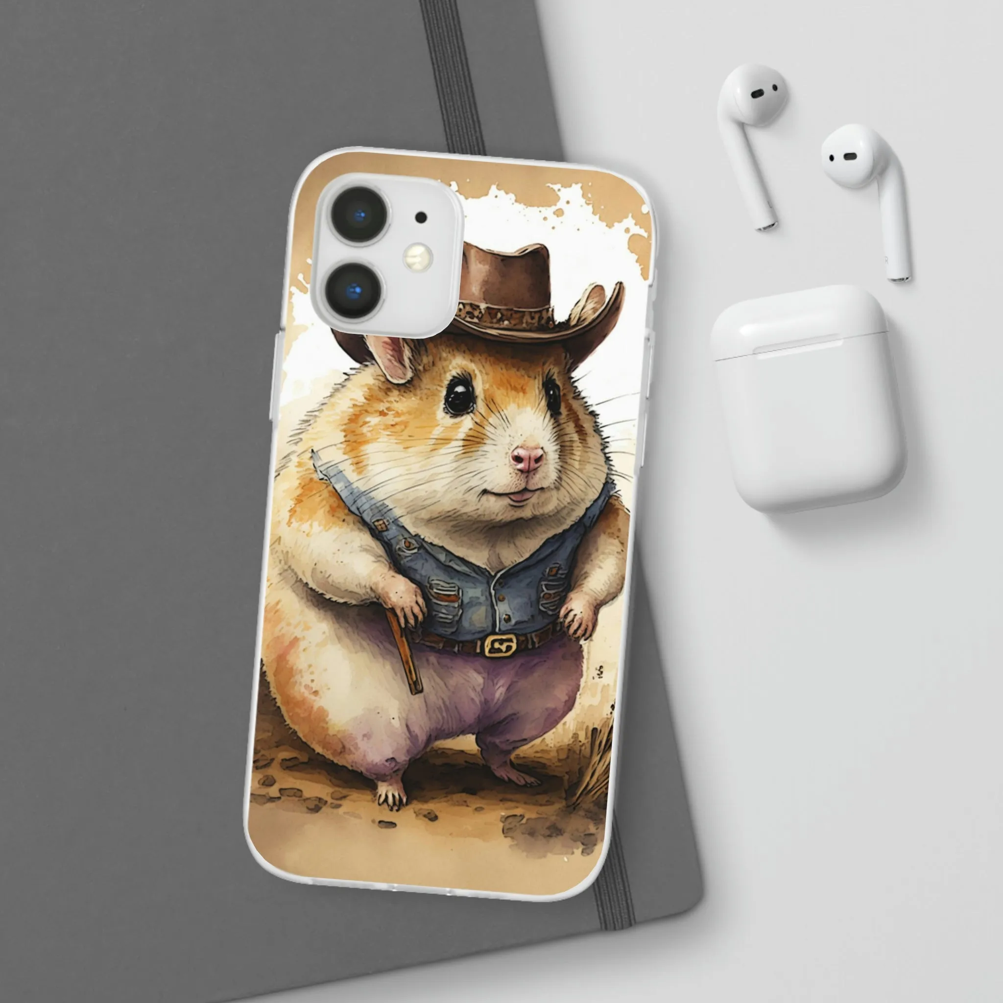 Cowboy Hamster Flexi Phone Cases