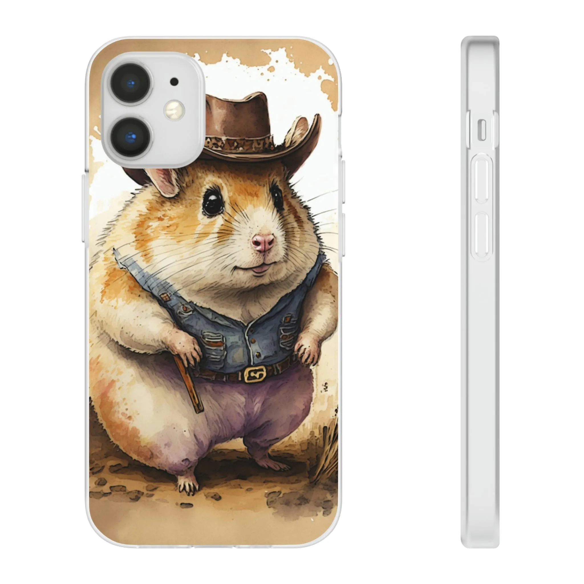 Cowboy Hamster Flexi Phone Cases