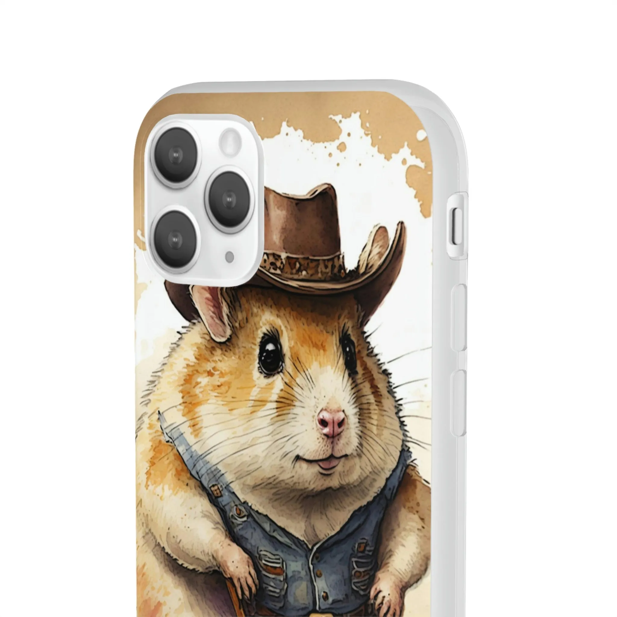 Cowboy Hamster Flexi Phone Cases