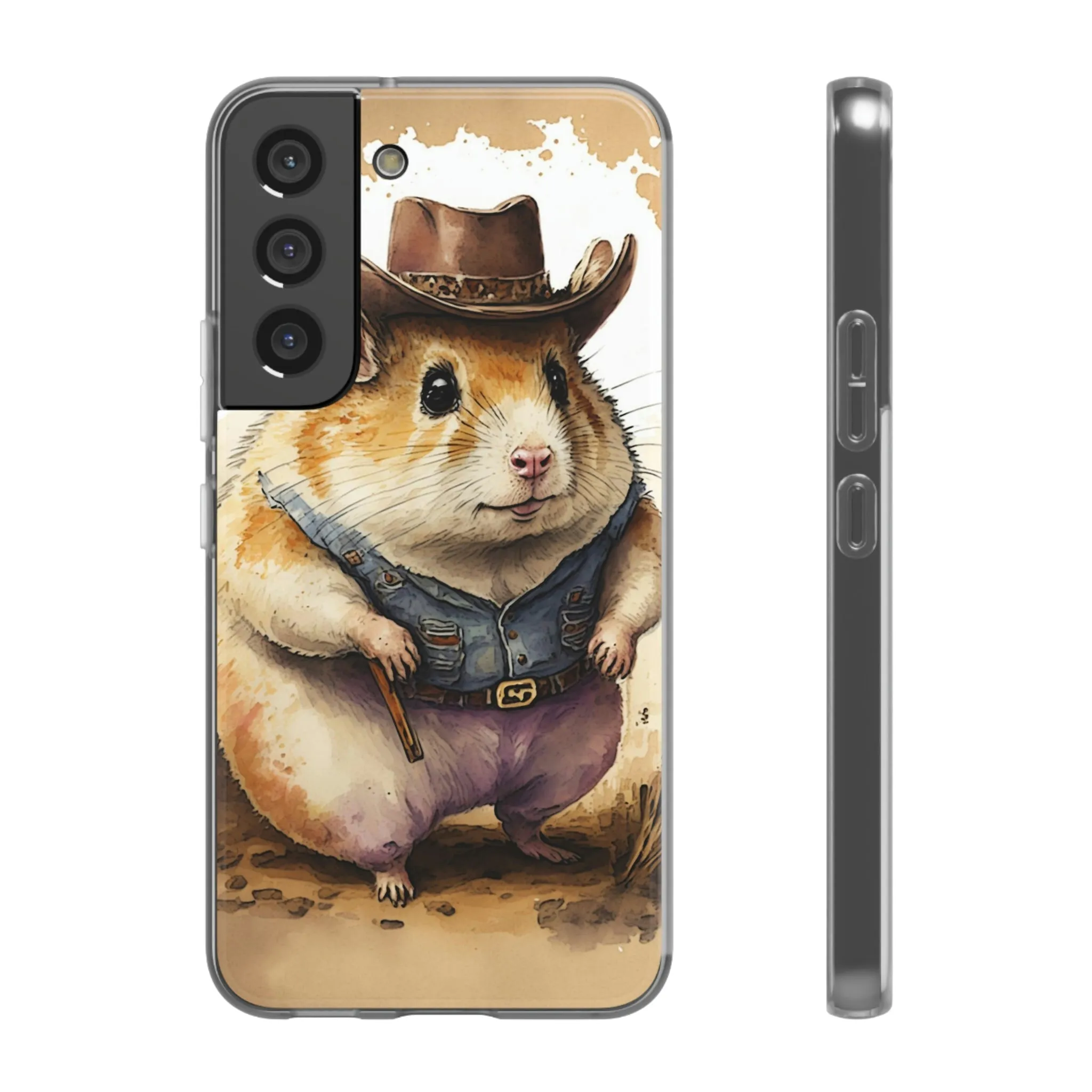 Cowboy Hamster Flexi Phone Cases