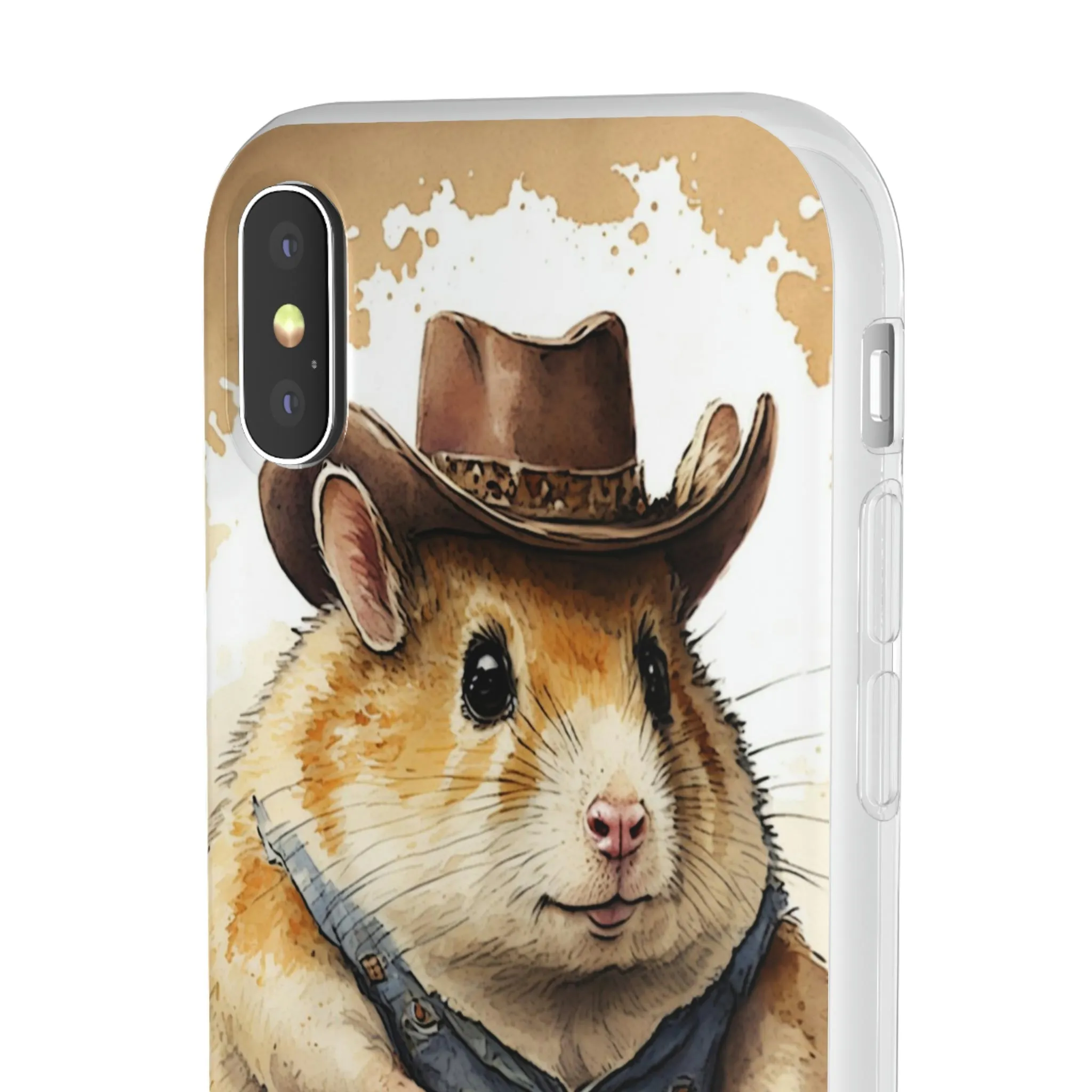 Cowboy Hamster Flexi Phone Cases