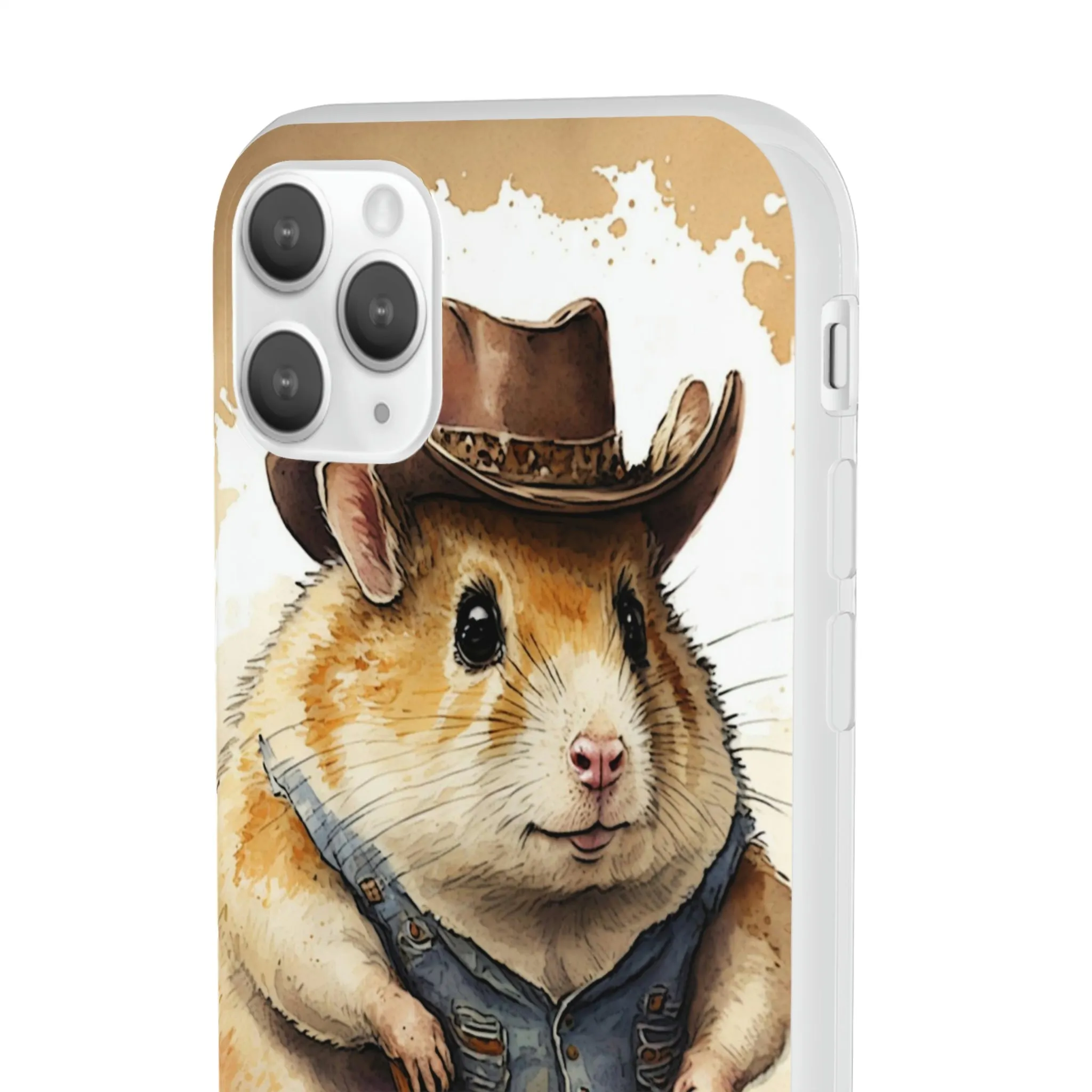 Cowboy Hamster Flexi Phone Cases