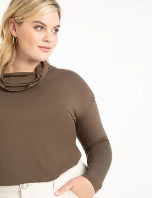 Cowl Neck Tunic in Wren