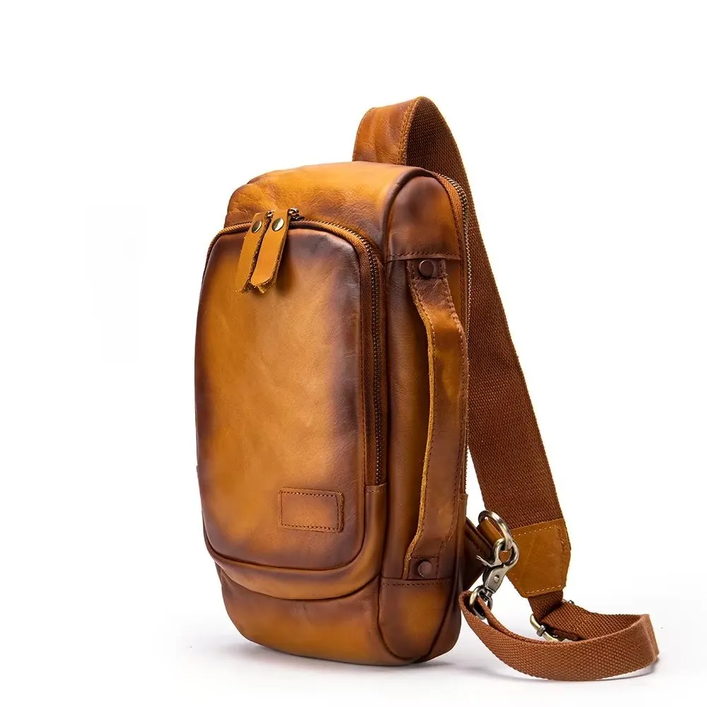 CowLuxe Vintage Chest Bag Stylish Backpack