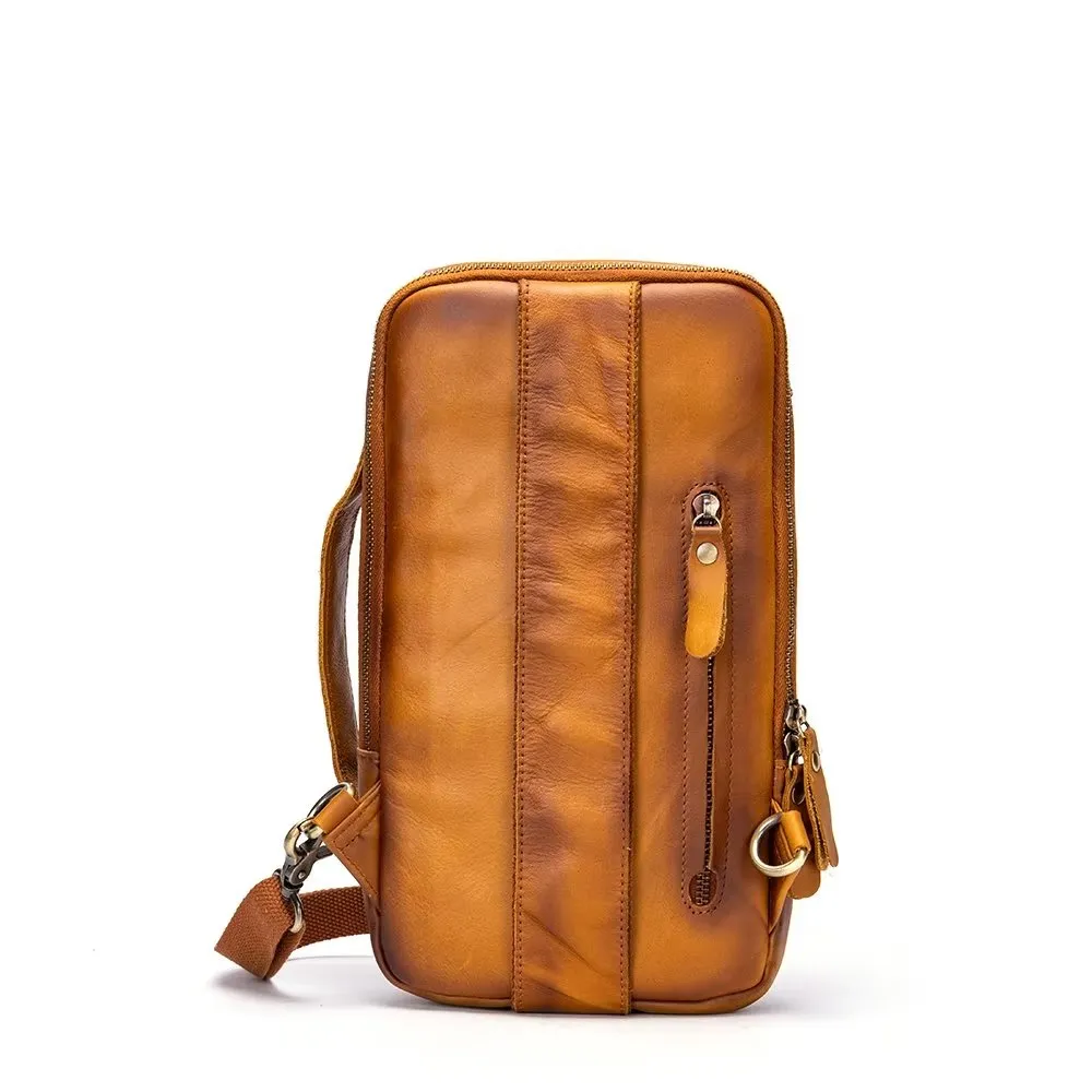 CowLuxe Vintage Chest Bag Stylish Backpack