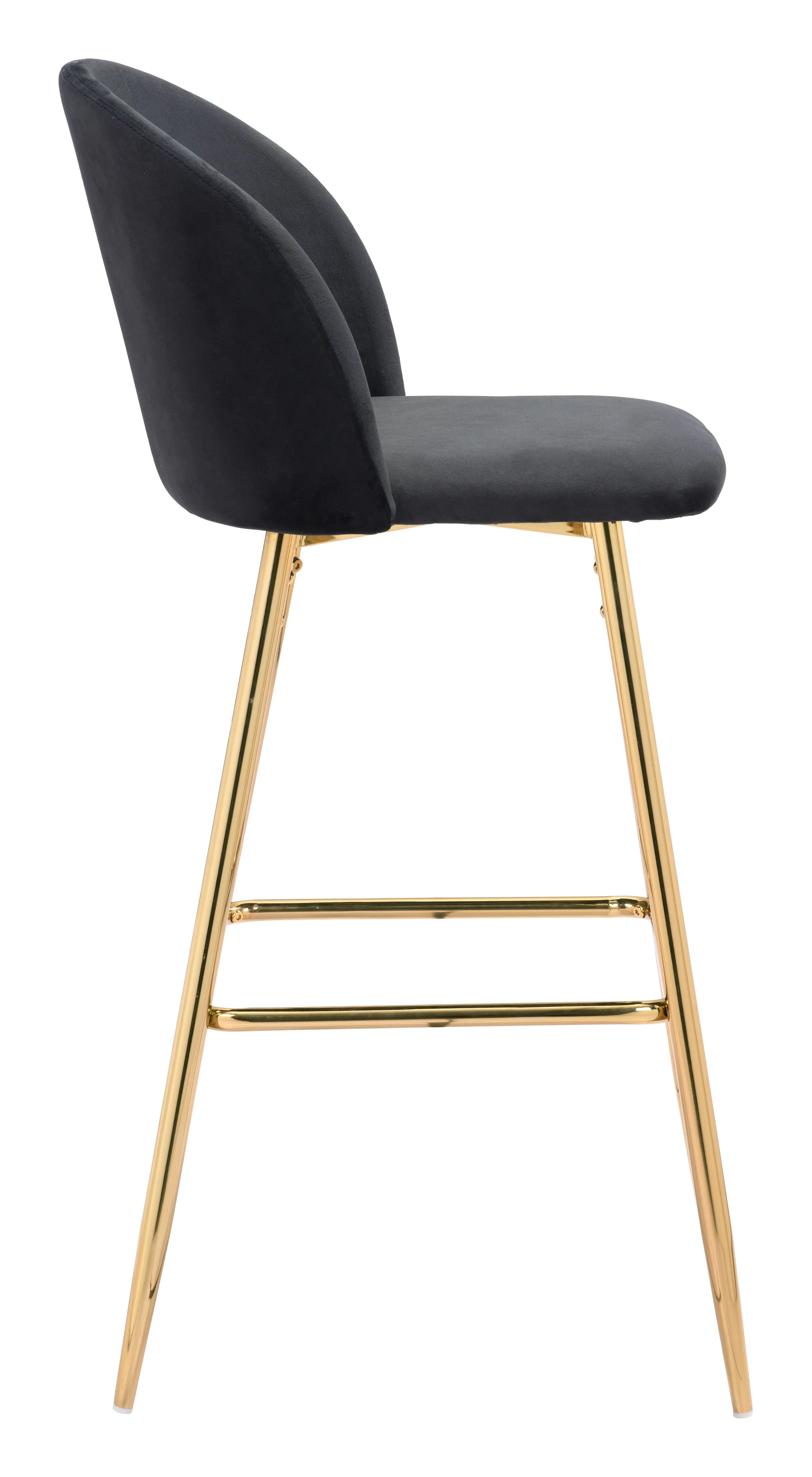 Cozy Barstool Black & Gold