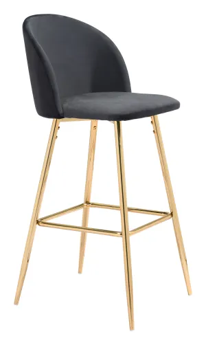 Cozy Barstool Black & Gold