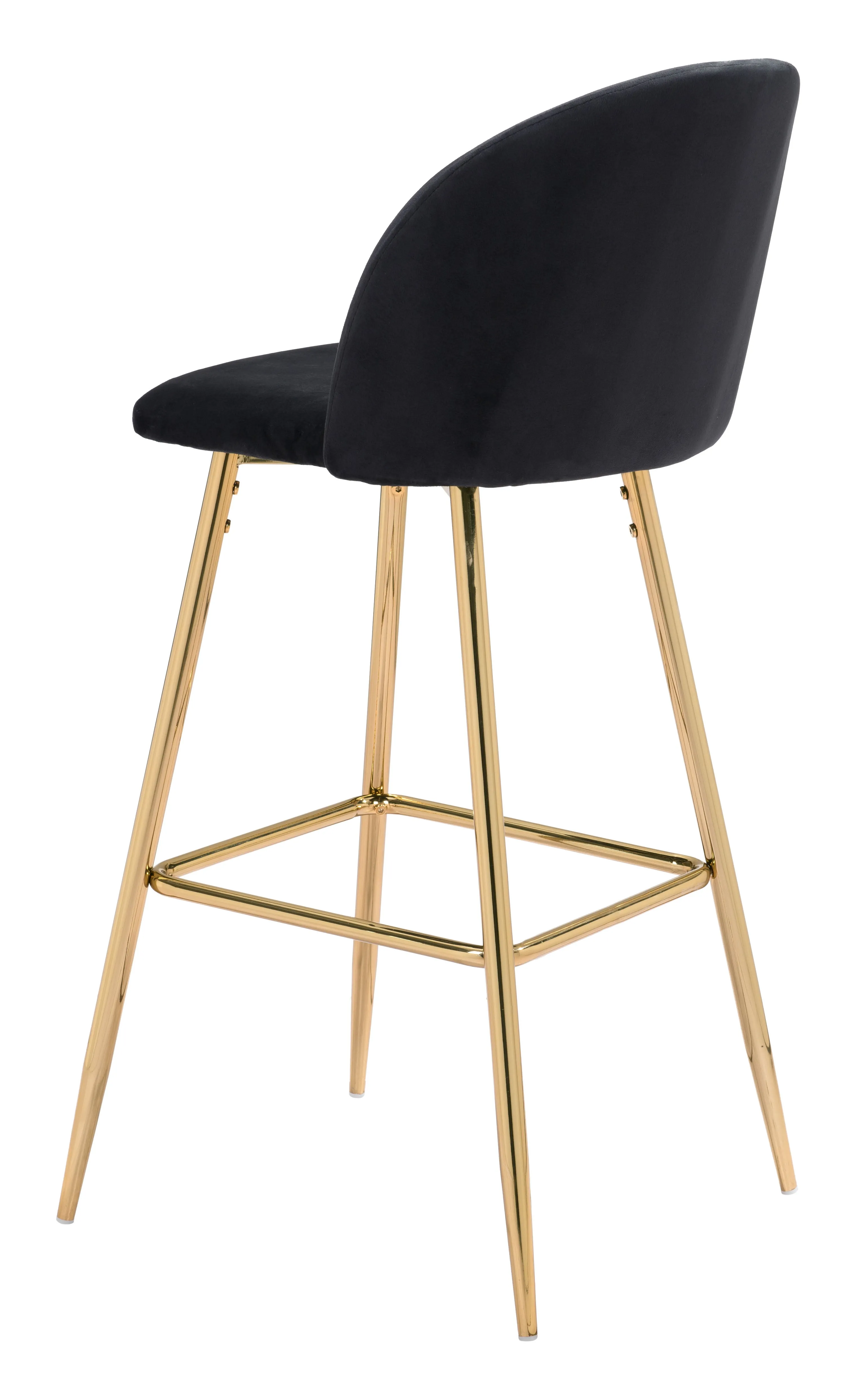 Cozy Barstool Black & Gold