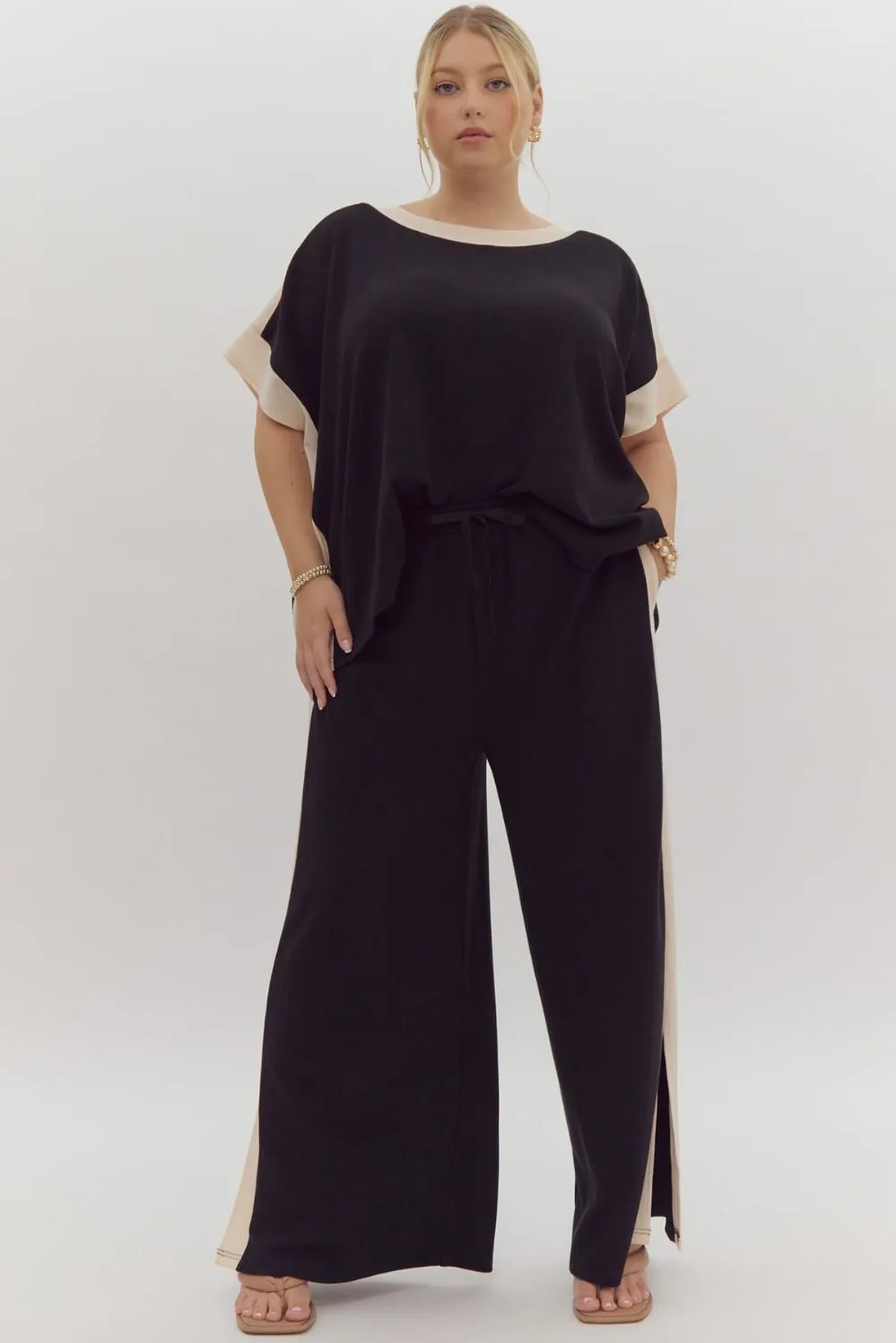 Cozy Chic Set Top - Black *Regular & Curvy*