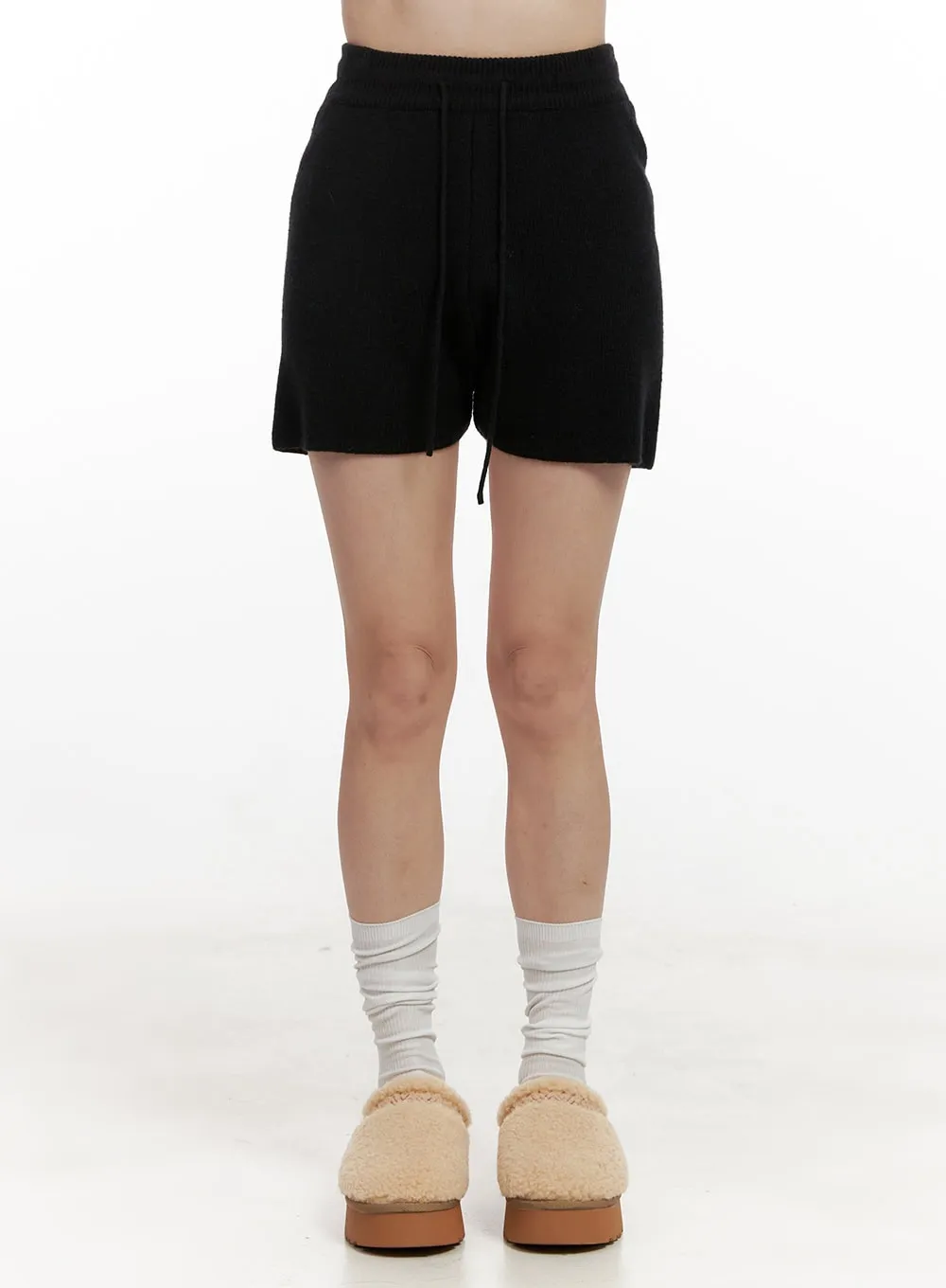 Cozy Drawstring Knit Shorts ON422