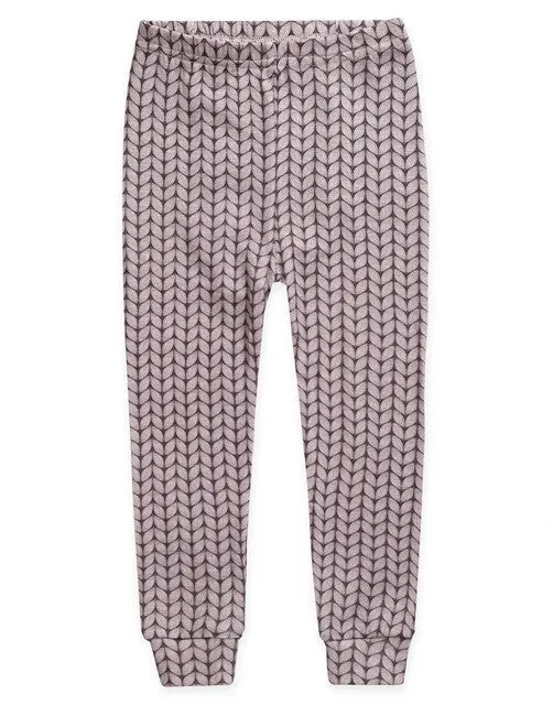 Cozy Knit Grey Long Sleeve Pajama