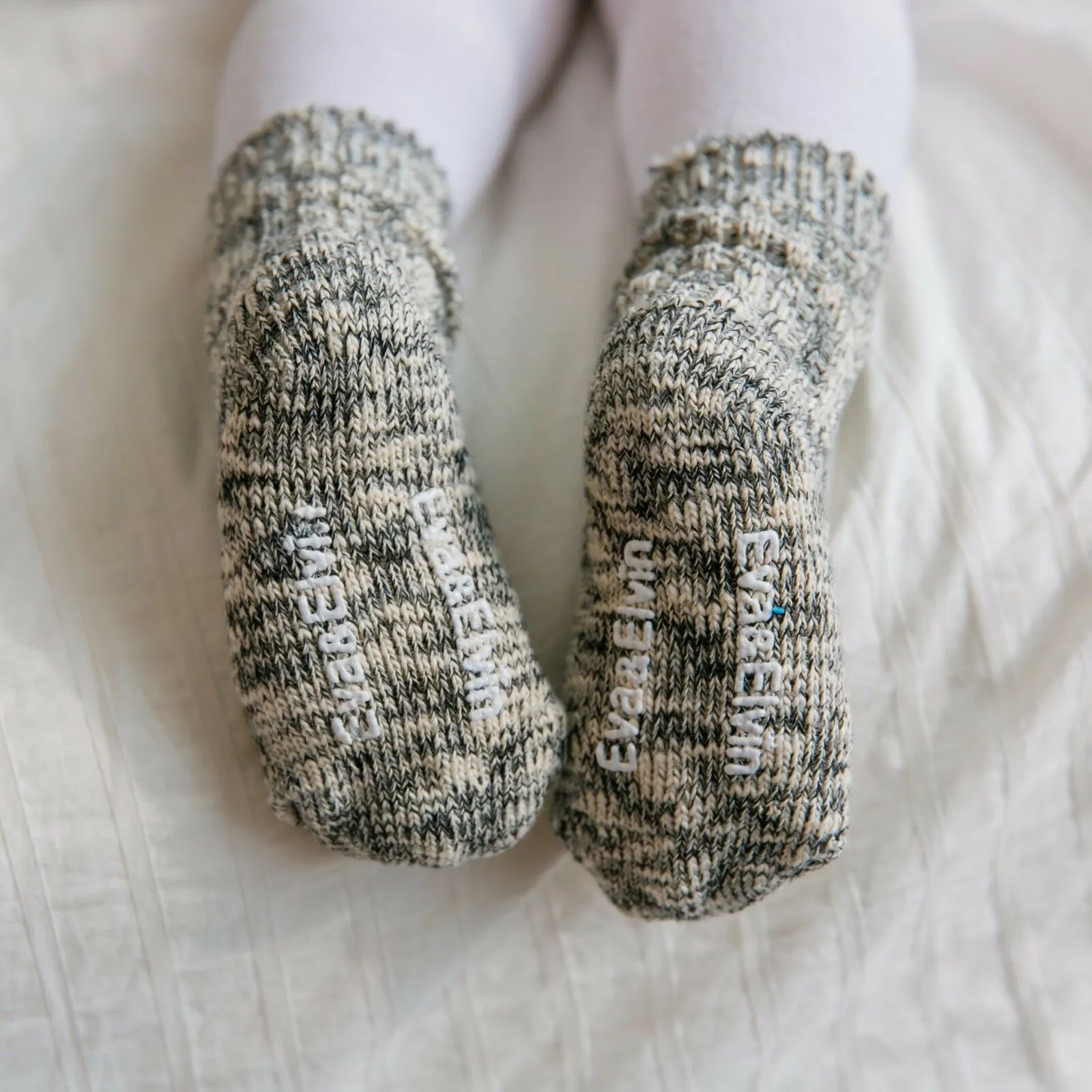 Cozy Ribbed Socks (Pink/Beige/Grey)