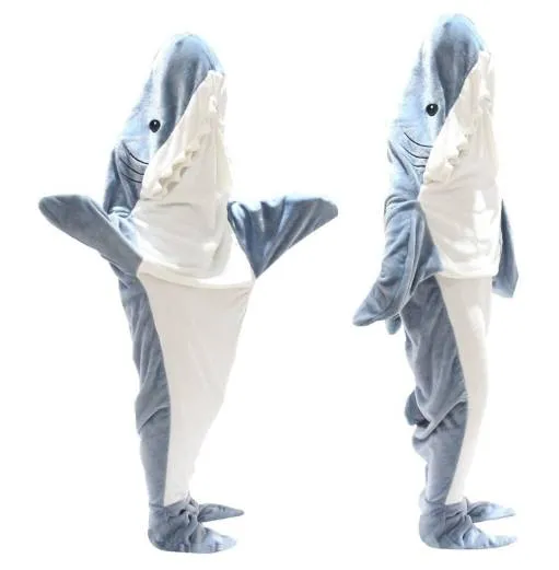 Cozy Sharkie™: Cozy Shark Hoodie Blanket For Adults