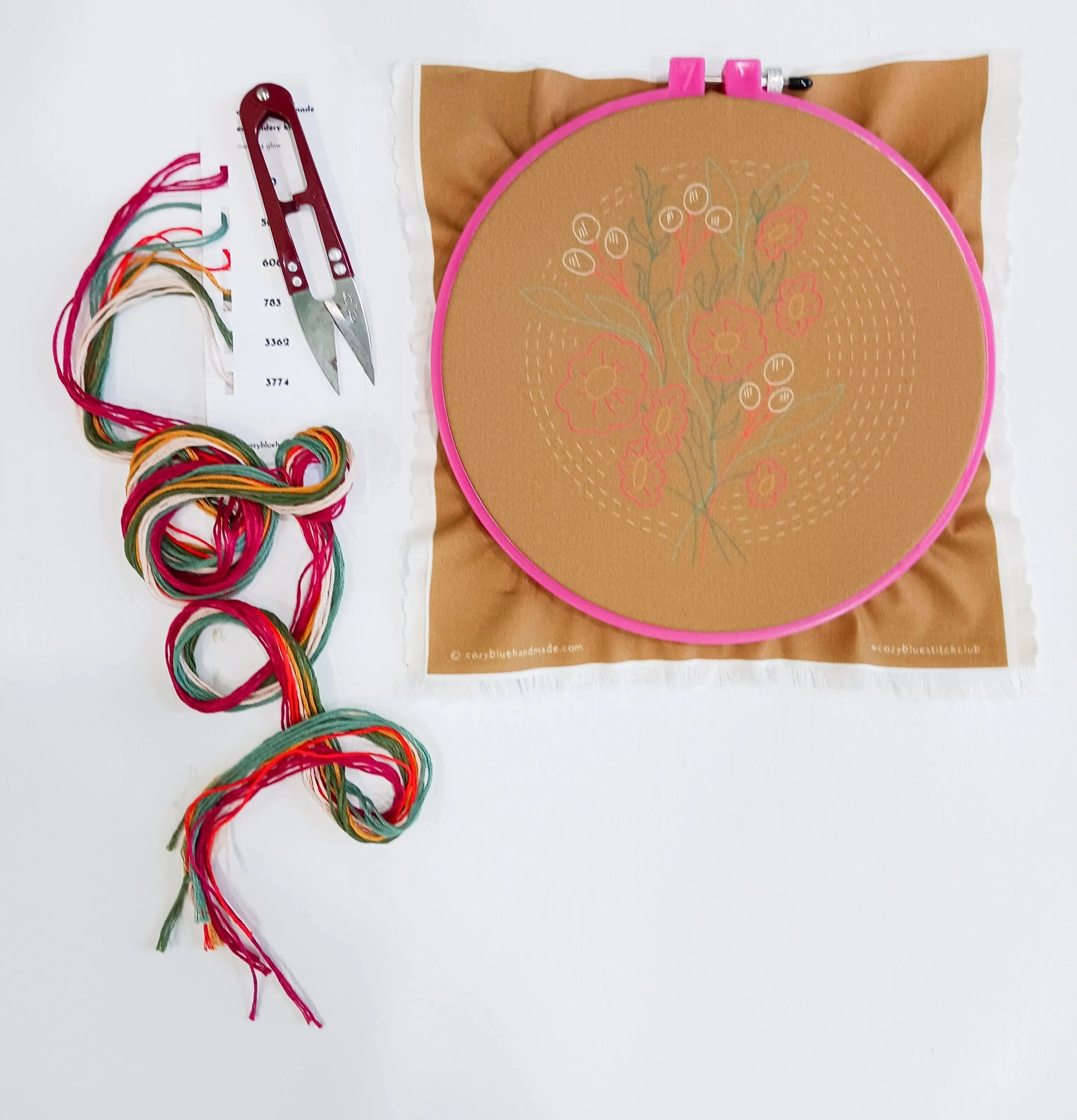 Cozyblue DIY Embroidery Kit - Morning Glow