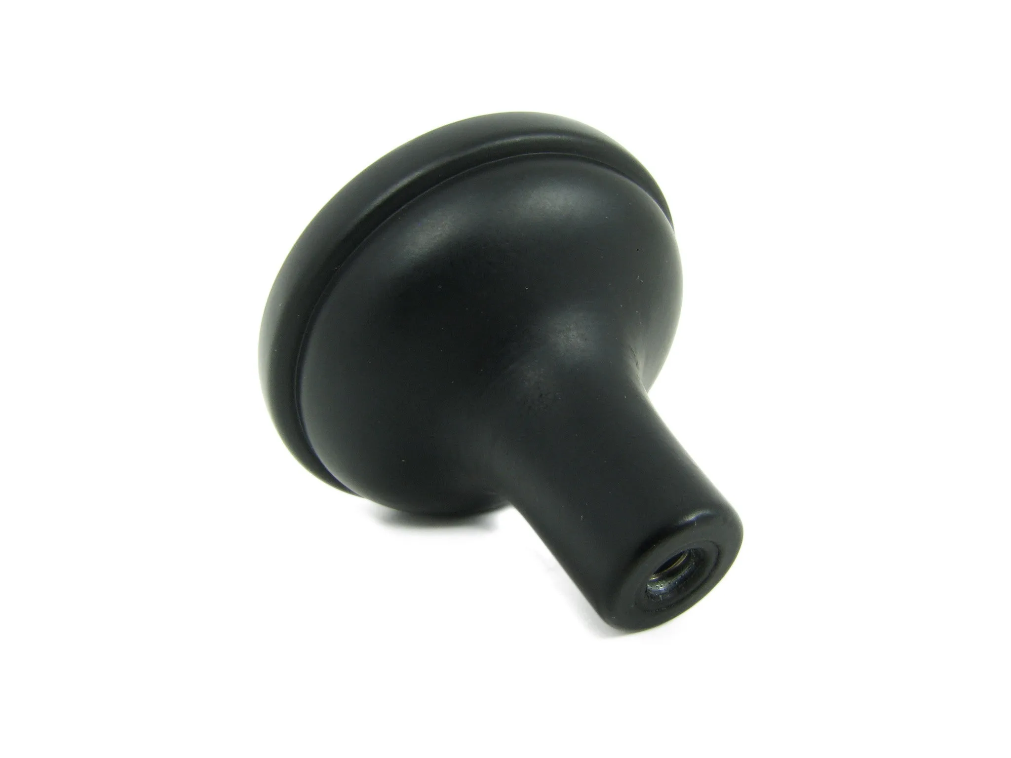 CP28-MB   Matte Black Basket Weave Cabinet Knob