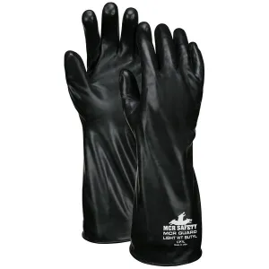 CP7L MCR Safety MCR Guard Gloves, Large, Butyl, Black, 14 Inch L