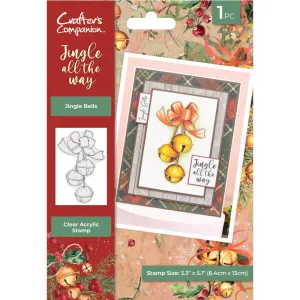 Crafter's Companion Acrylic Clear Stamps Jingle Bells, Jingle All The Way