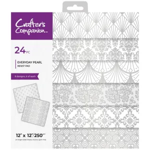 Crafter's Companion Paper Pad 12"X12" Everyday Pearl