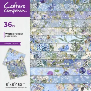 Crafter's Companion Paper Pad 6"X6" Winter Forest