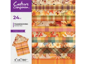 Crafters Companion Thanksgiving Collection 6” x 6” Paper Pad