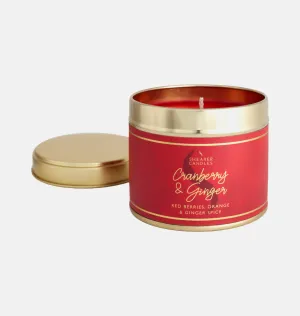 Cranberry and Ginger Large Tin Candle