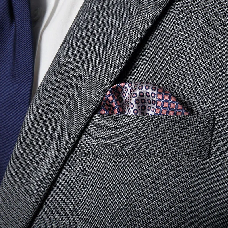 Cranberry Pescara Pocket Square