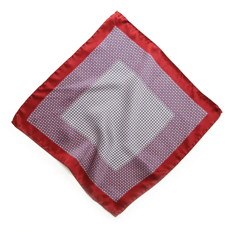 Cranberry Pescara Pocket Square