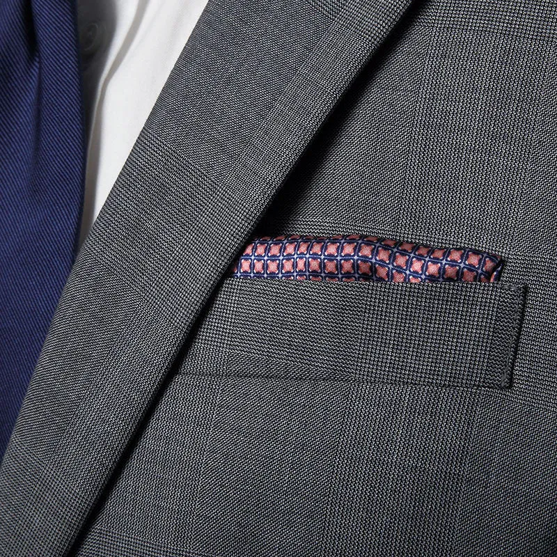 Cranberry Pescara Pocket Square