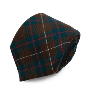 Cravatta in Lana - BROWN-RED CHECK TARTAN