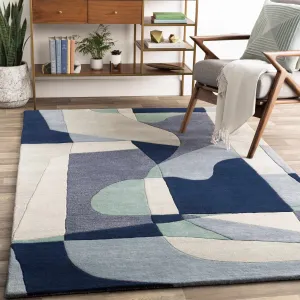 Crawfordsville Modern Wool Rug