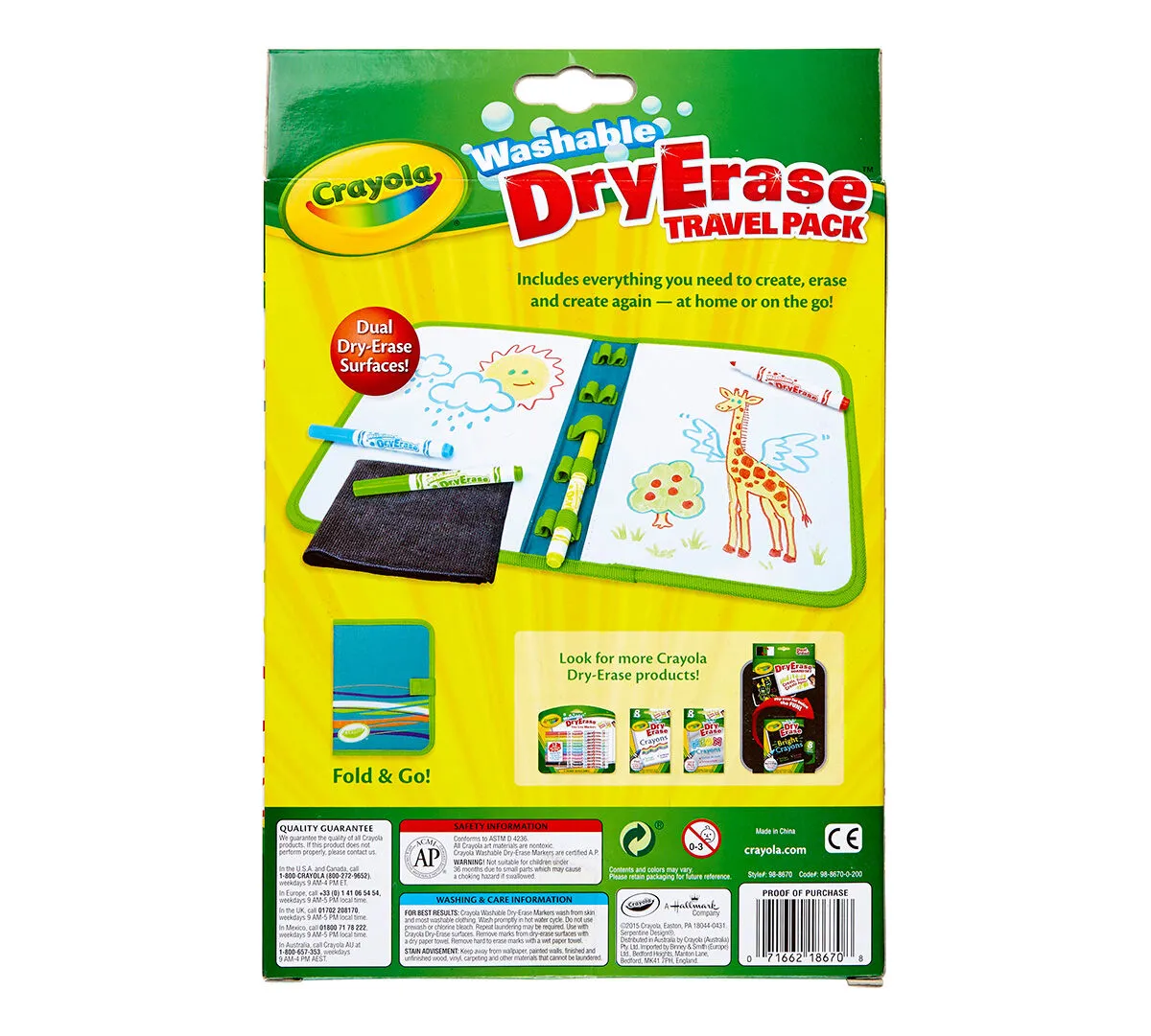 Crayola Dry Erase Travel Pack