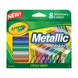 Crayola Metallic Markers, 8 Count