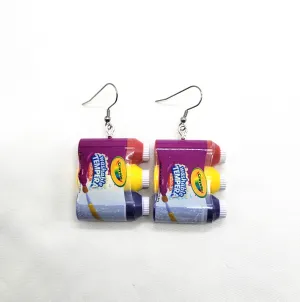 Crayola Tempura Paint Earrings