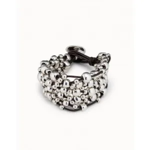 Crazy Goat Silver Metal Bracelet