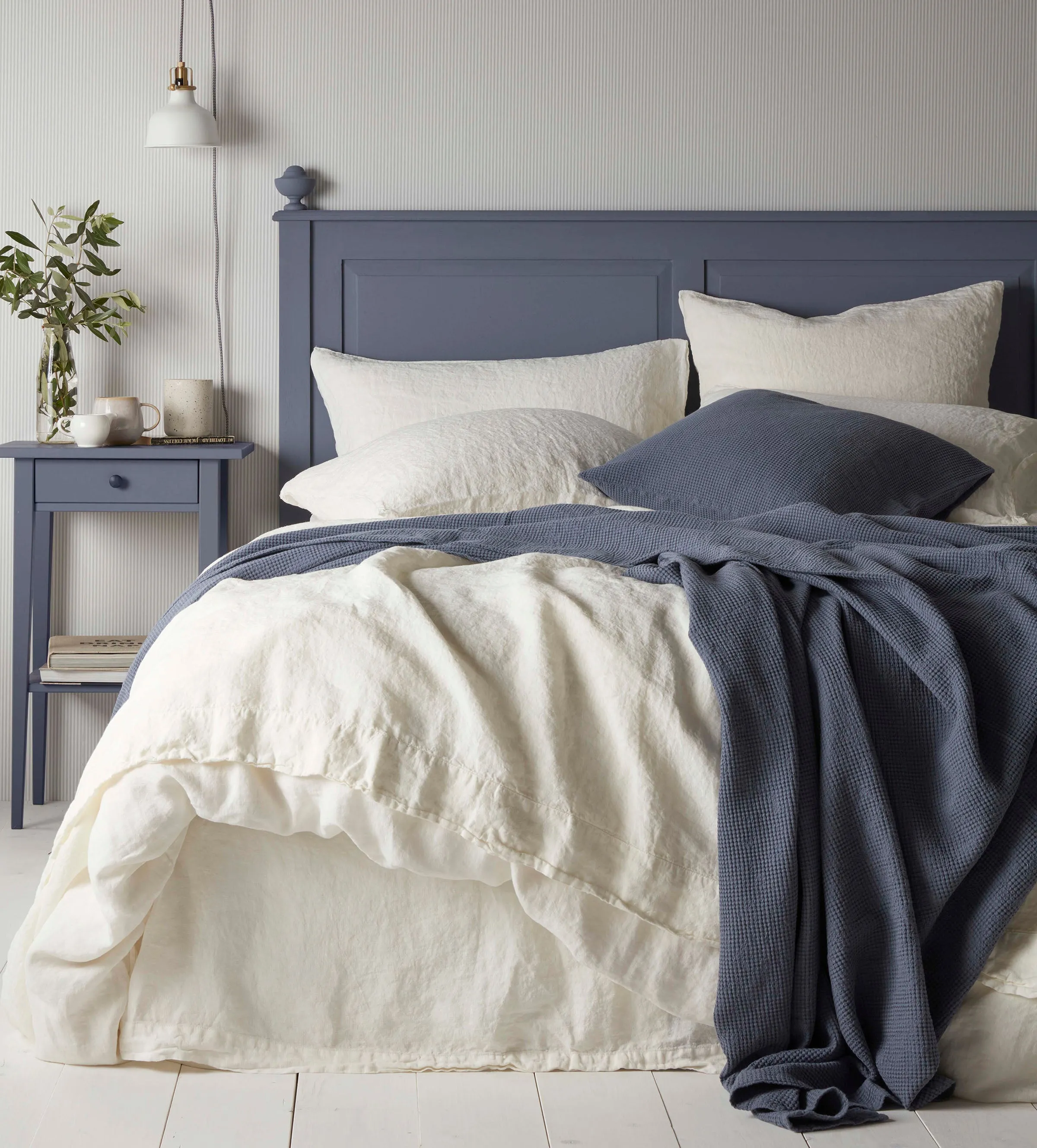 Cream 100% Linen Duvet Cover